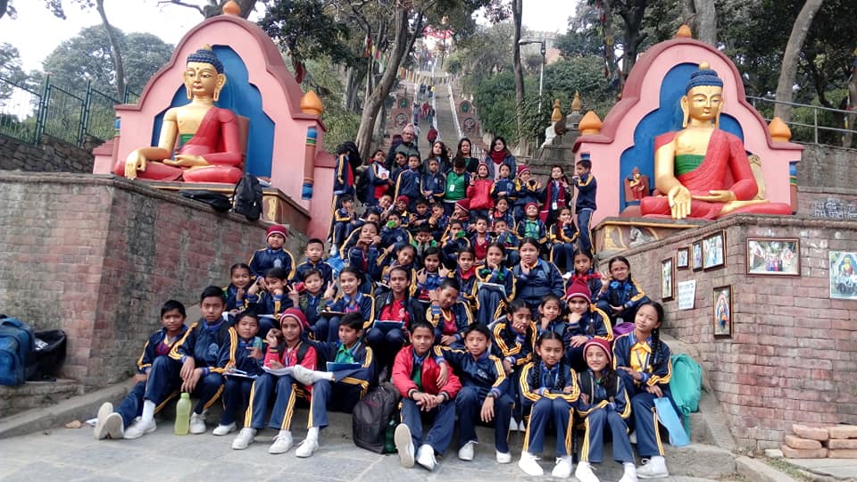 स्वयम्भूनाथ परिसरको शैक्षिक भ्रमण