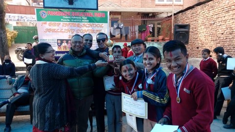 Mokshada Scores 2nd in Spelling Contest