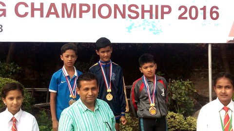 2 Gold medals in Swimming Championship 